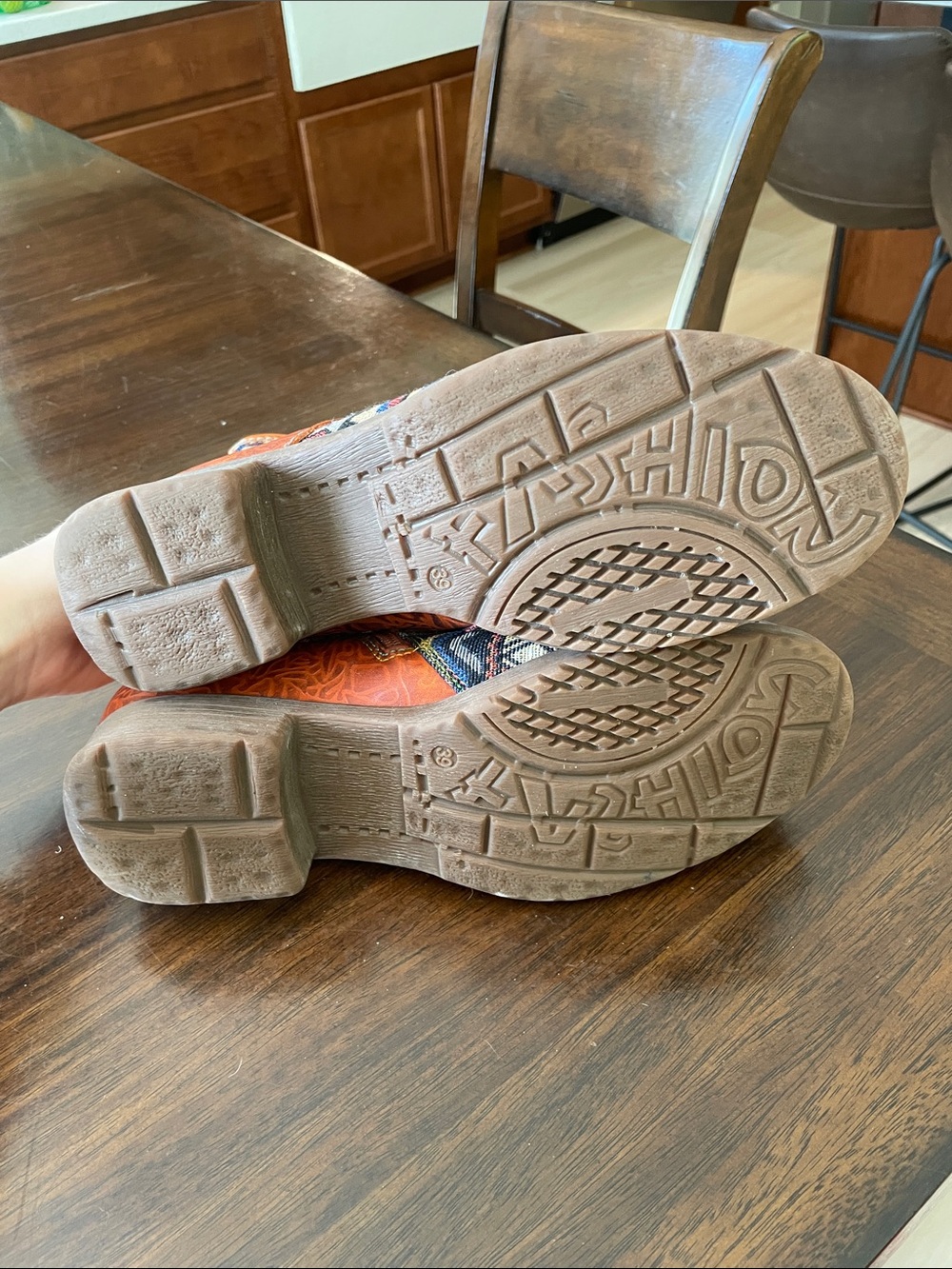 Socofy Patchwork Boots Size 39 (8.5 US) - Picture 6 of 7